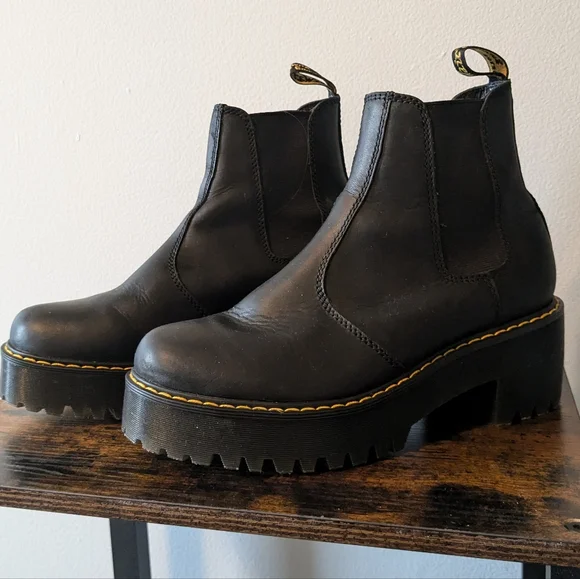 Dr. Martens Rometty Heeled Platform Chelsea Boots - Picture 13 of 13